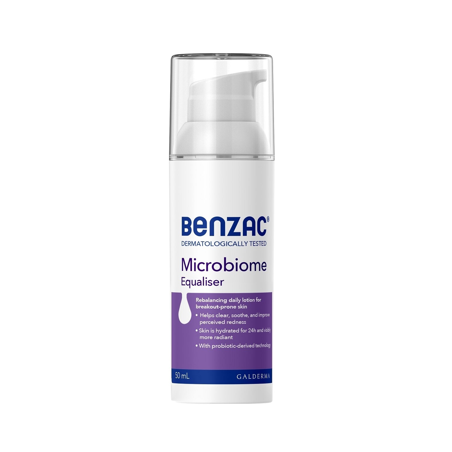 BENZAC Microbiome Equaliser 50g Moisturizer with Probiotic Technology For Breakout-Prone Skin