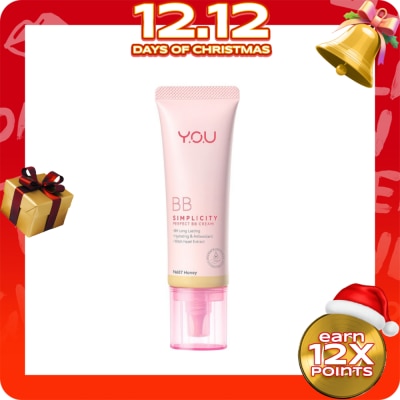 YOU Y.O.U SIMPLICITY PERFECT BB CREAM N607 HONEY - 25G