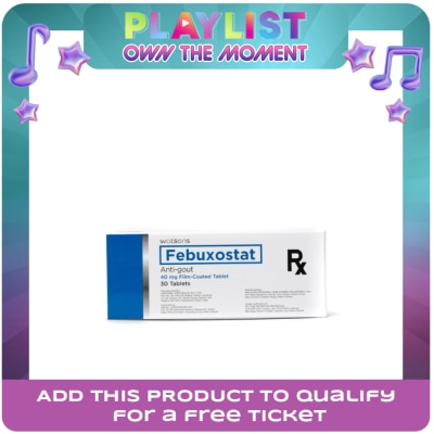 WATSONS GENERICS - Febuxostat 40mg 1 Film-Coated Tablet  [PRESCRIPTION REQUIRED]