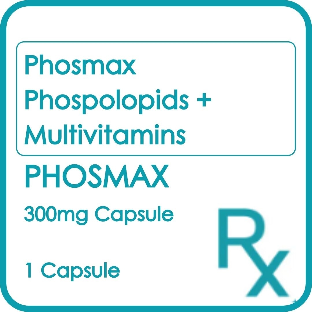 PHOSMAX Phospholipids + Multivitamins 300mg Sold Per Piece [PRESCRIPTION REQUIRED]