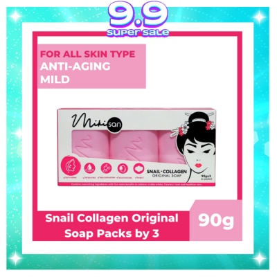 MIKI SAN Snail Collagen Original Soap 90g x 3