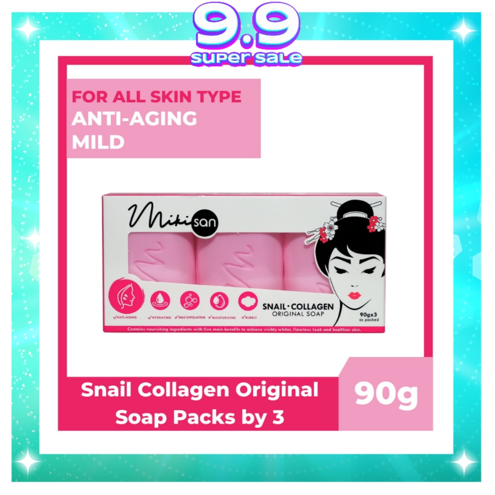 Snail Collagen Original Soap 90g x 3