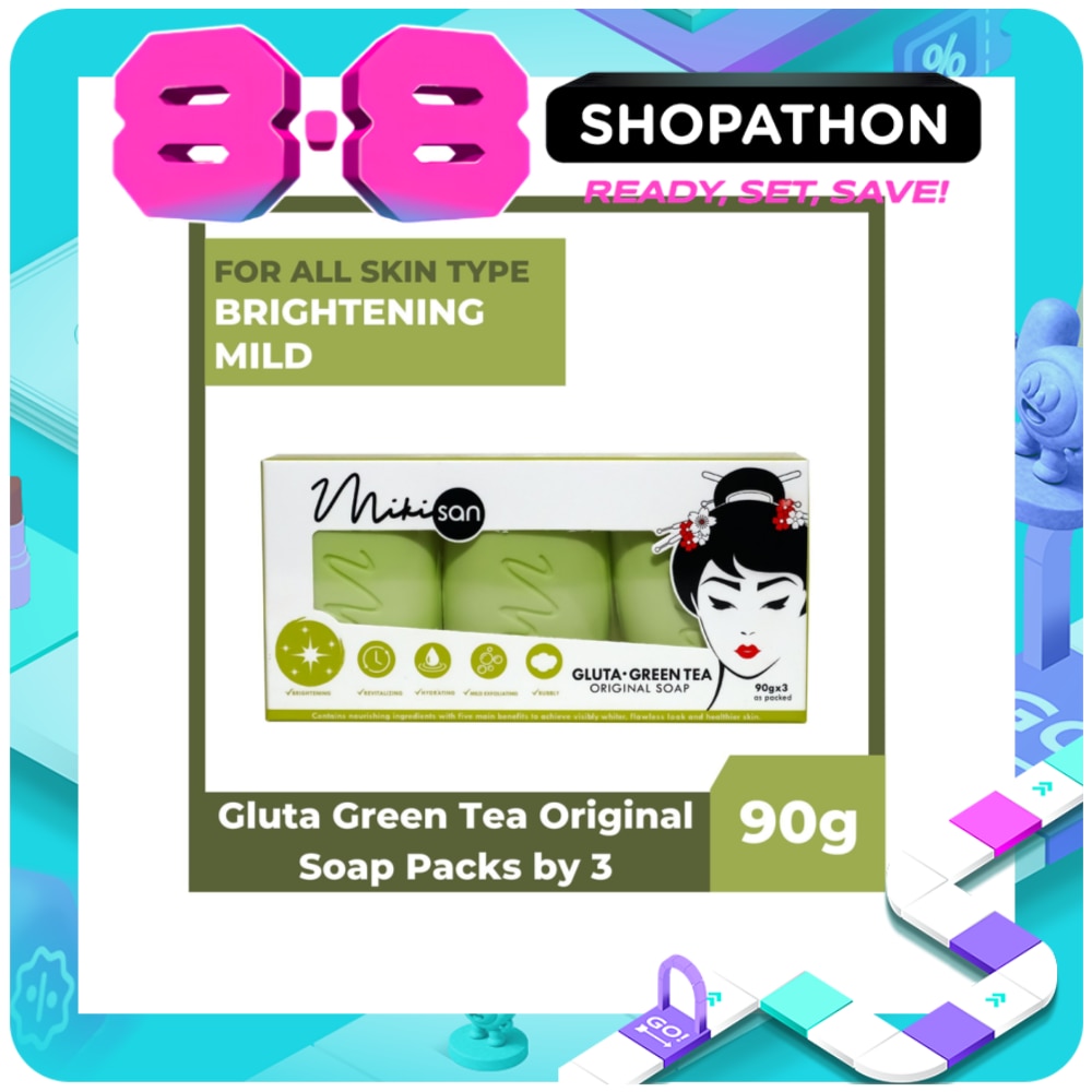 Glutathione Green Tea Original Soap 90g x 3 image