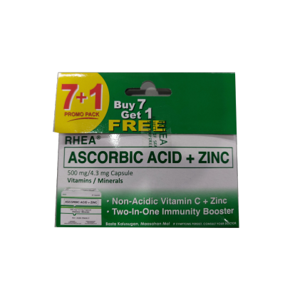 RHEA Ascorbic Acid + Zinc Buy 7 Get 1 Free