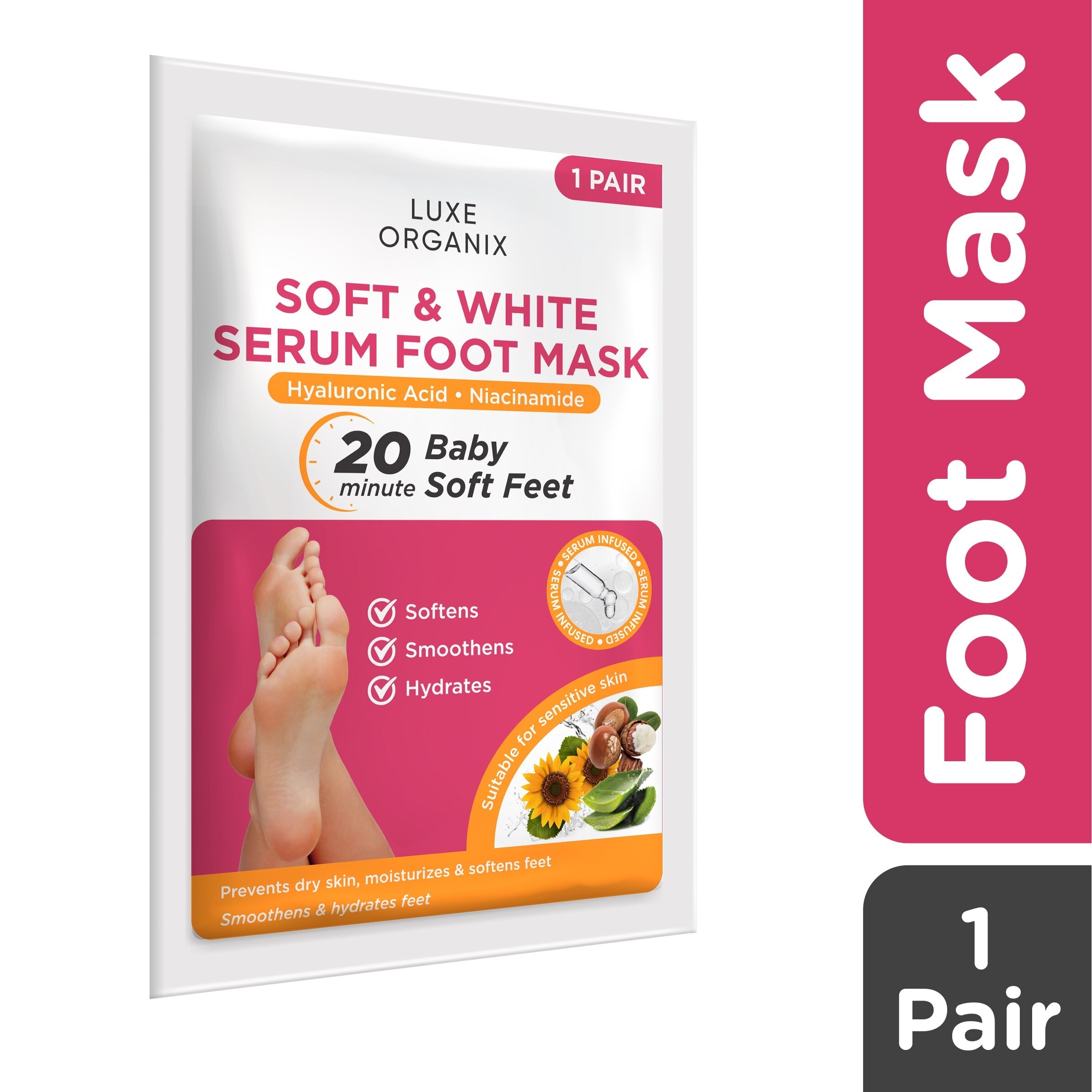 Soft & White Serum Foot Mask 1 Pair