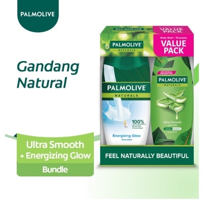 PALMOLIVE Palmolive Naturals Moisture Smooth Body Wash 200Ml + Shampoo 180Ml