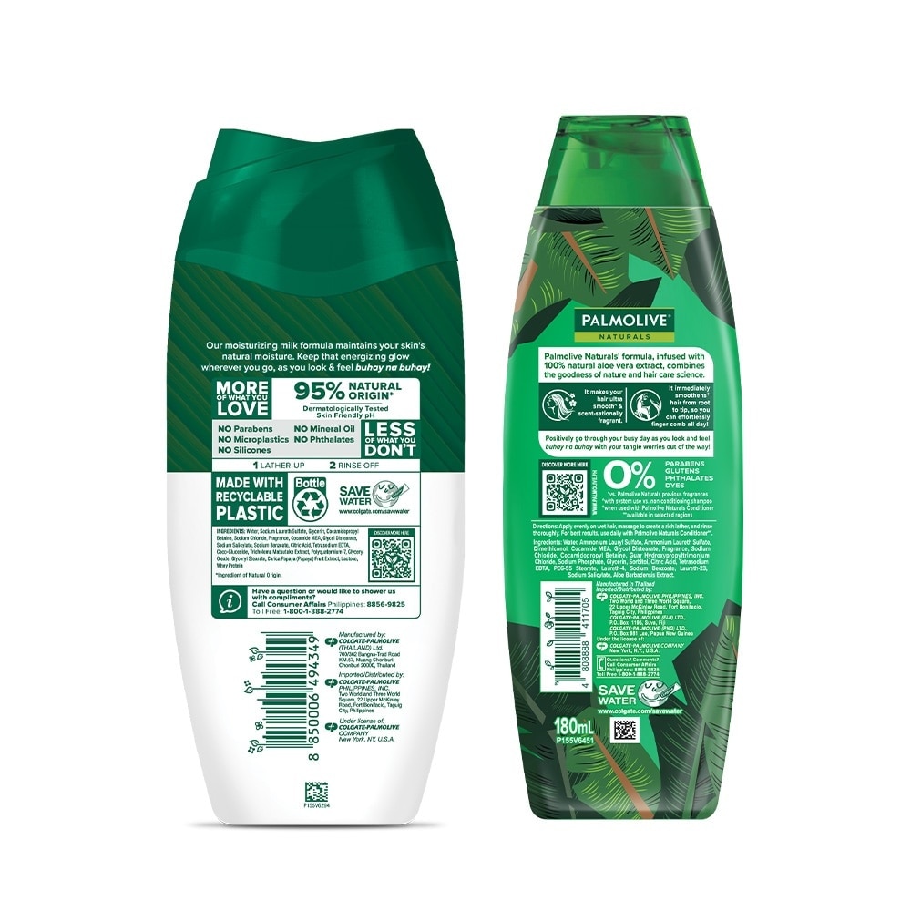 Palmolive Naturals Moisture Smooth Body Wash 200Ml + Shampoo 180Ml