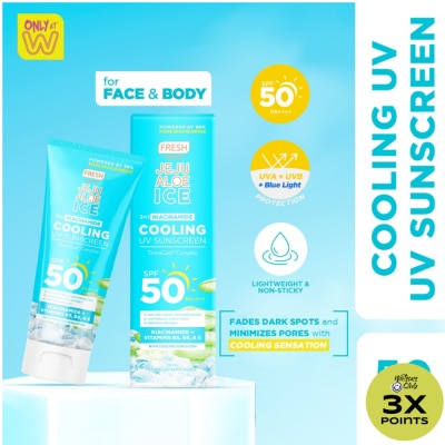 FRESH FRESH Skinlab Jeju Aloe Ice 3 in 1 Niacinamide Cooling UV Sunscreen 50ml