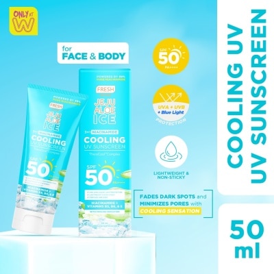 FRESH FRESH Skinlab Jeju Aloe Ice 3 in 1 Niacinamide Cooling UV Sunscreen 50ml