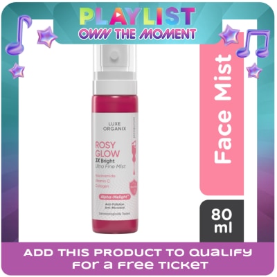 LUXE ORGANIX - Rosy Glow 3x Bright Ultra Fine Mist 80ml