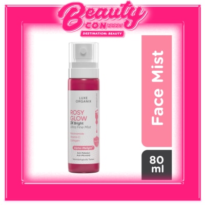 LUXE ORGANIX Rosy Glow 3x Bright Ultra Fine Mist 80ml