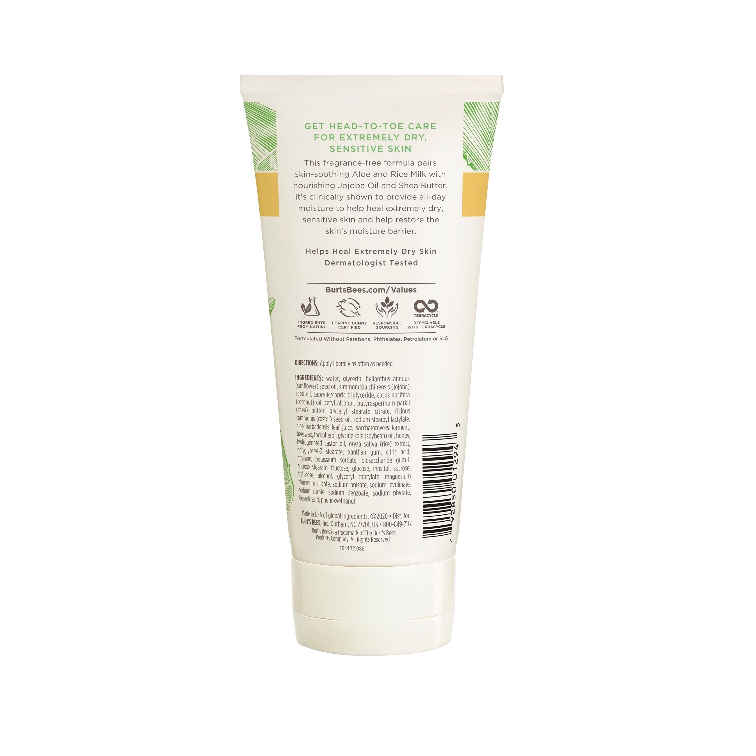 Burt's Bees Sensitive Healing Body Lotion