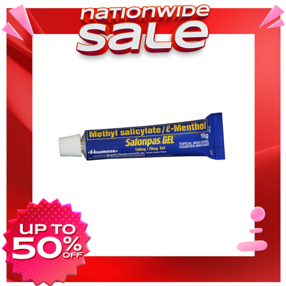 Gel Methyl Salicylate + L - Menthol 15g