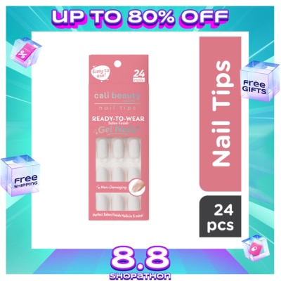 CALI BEAUTY Press On Nail Tips Pearl