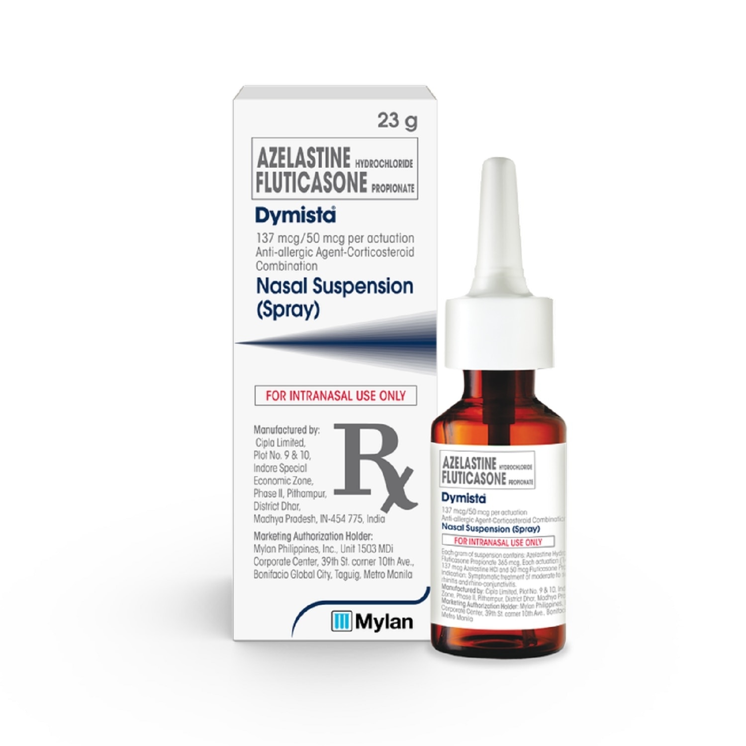 Azelastine Hydrochloride + Fluticasone Propionate Nasal Suspension (Spray) 23g