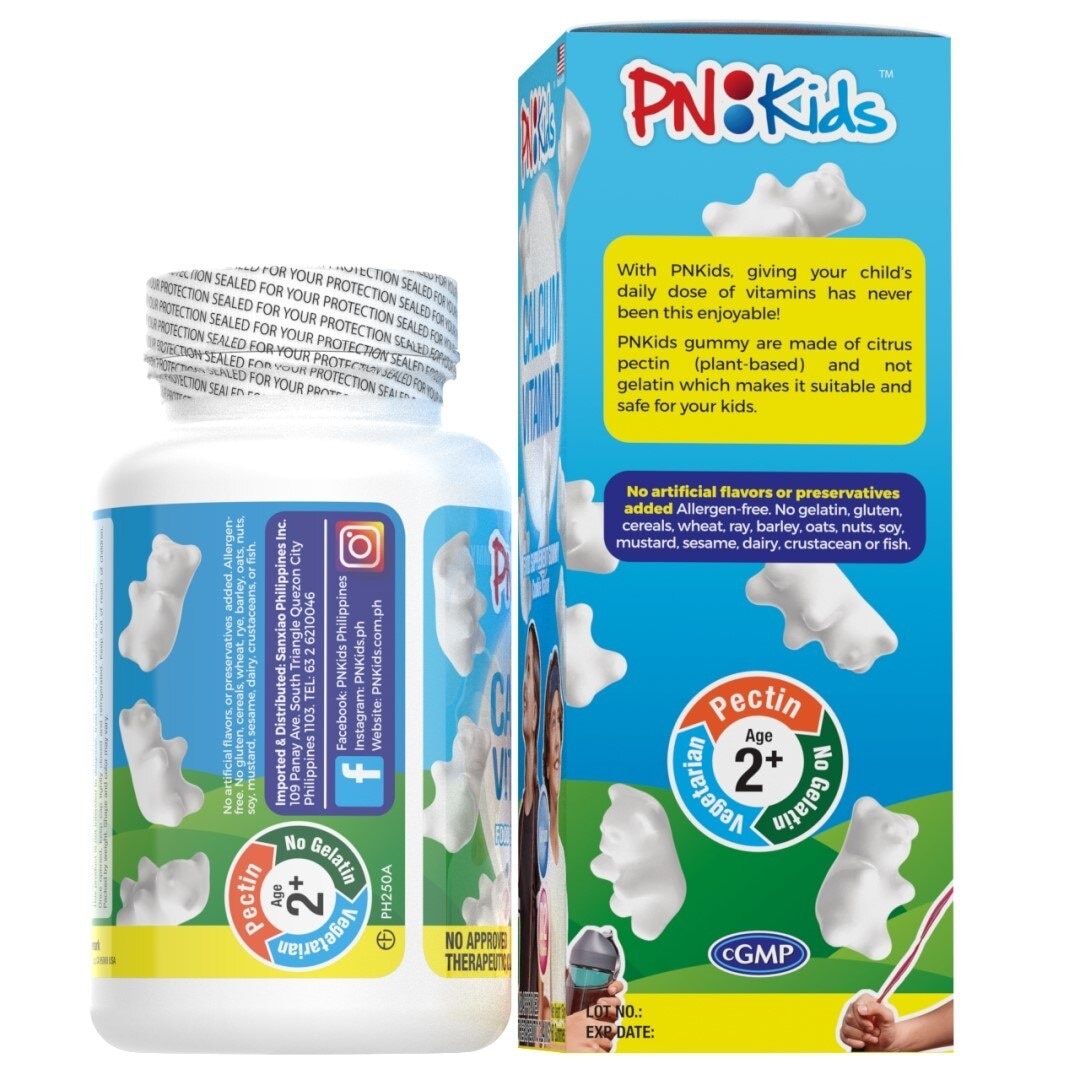 PNKIDS CALCIUM VITAMIN D X 60 BOT