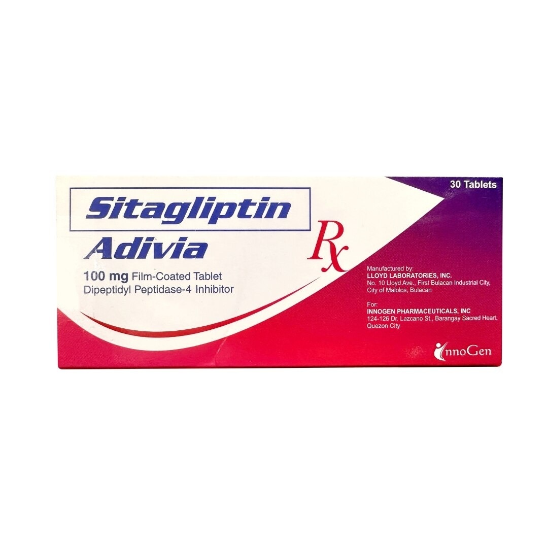 ADIVIA 100 Mg Film Coated Tablet Sold Per Piece [PRESCRIPTION REQUIRED]