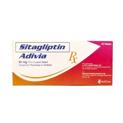 ADIVIA ADIVIA 50mg Film Coated Tablet Sold Per Piece [PRESCRIPTION REQUIRED]