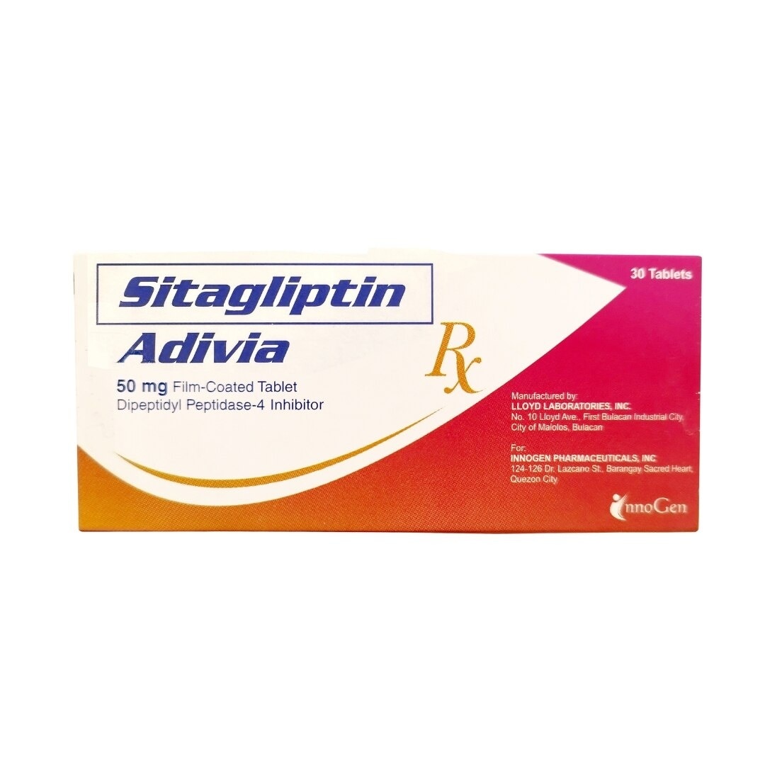 ADIVIA 50mg Film Coated Tablet Sold Per Piece [PRESCRIPTION REQUIRED]