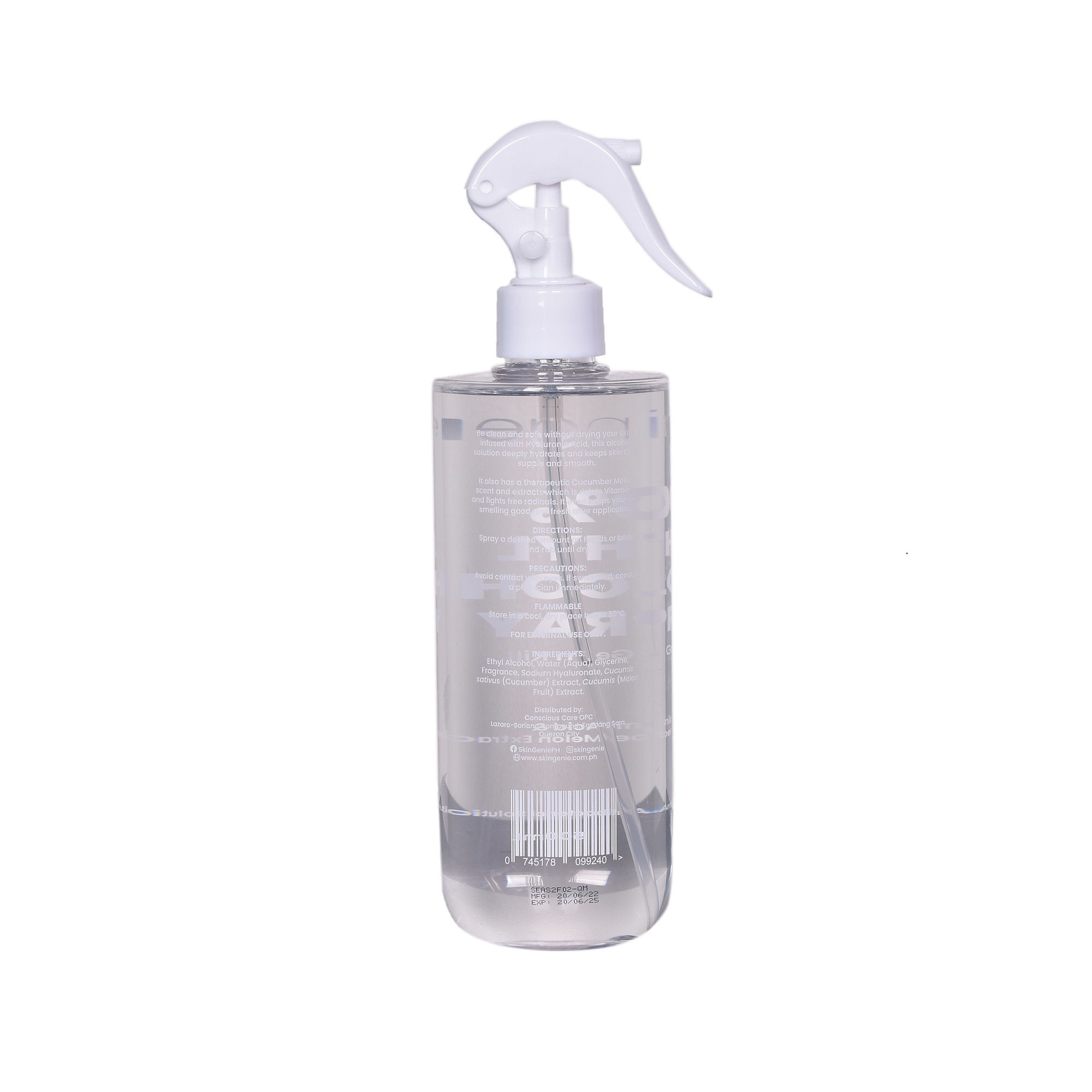 Hyaluronic+ 70% Ethyl Alcohol Spray 500ml