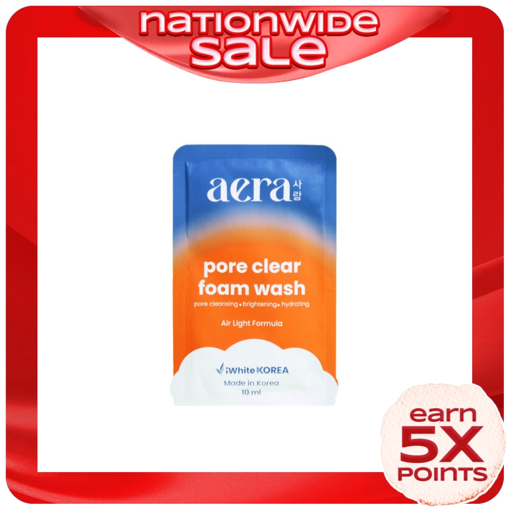Pore Clear Foam Wash 10ml Sachet
