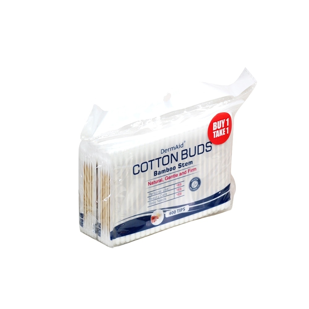 Bamboo Cotton Buds 400 tips x 2