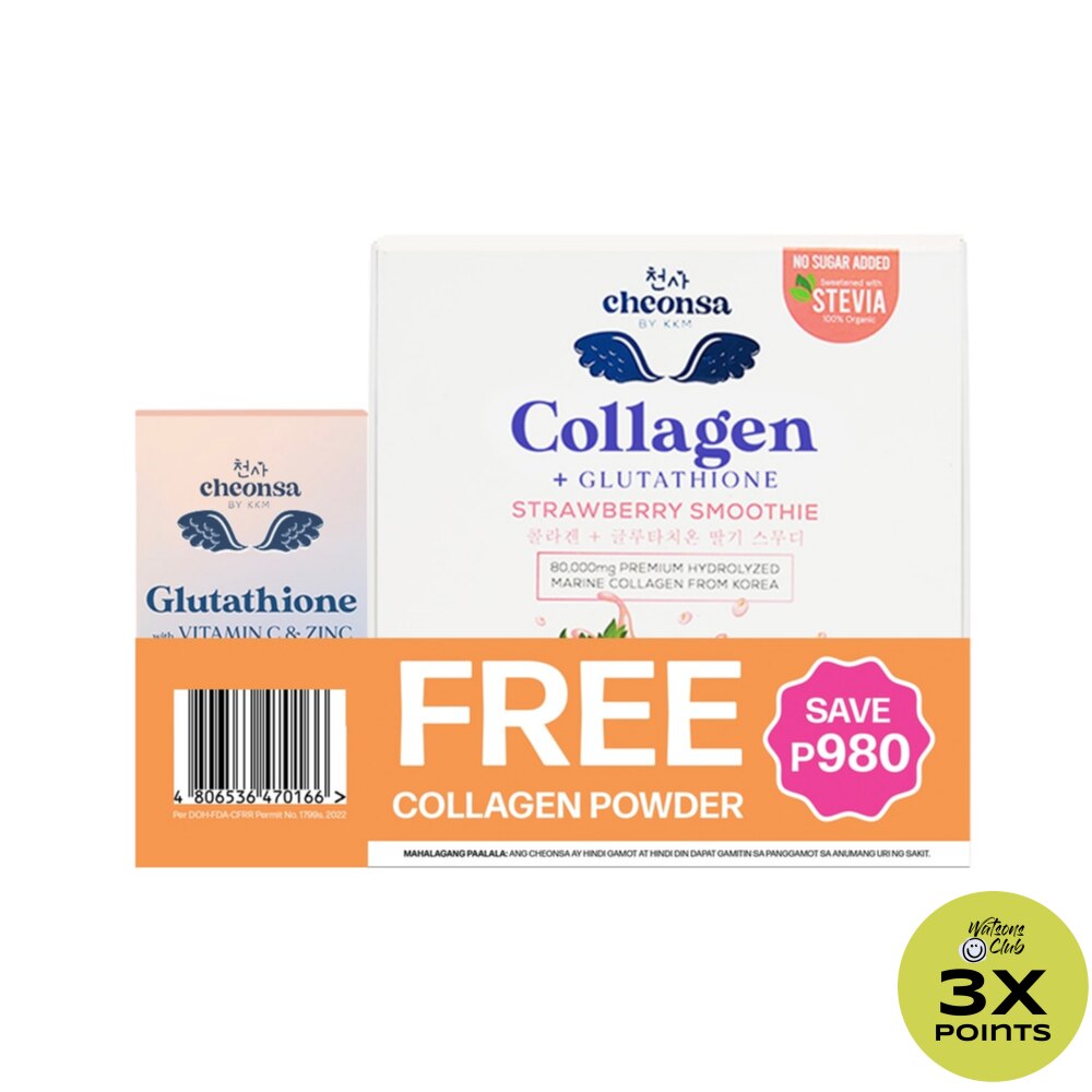 Glutathione with Free Collagen Strawberry Promo Pack