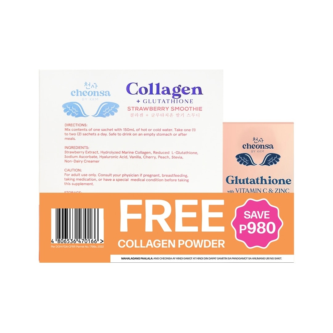 Glutathione with Free Collagen Strawberry Promo Pack