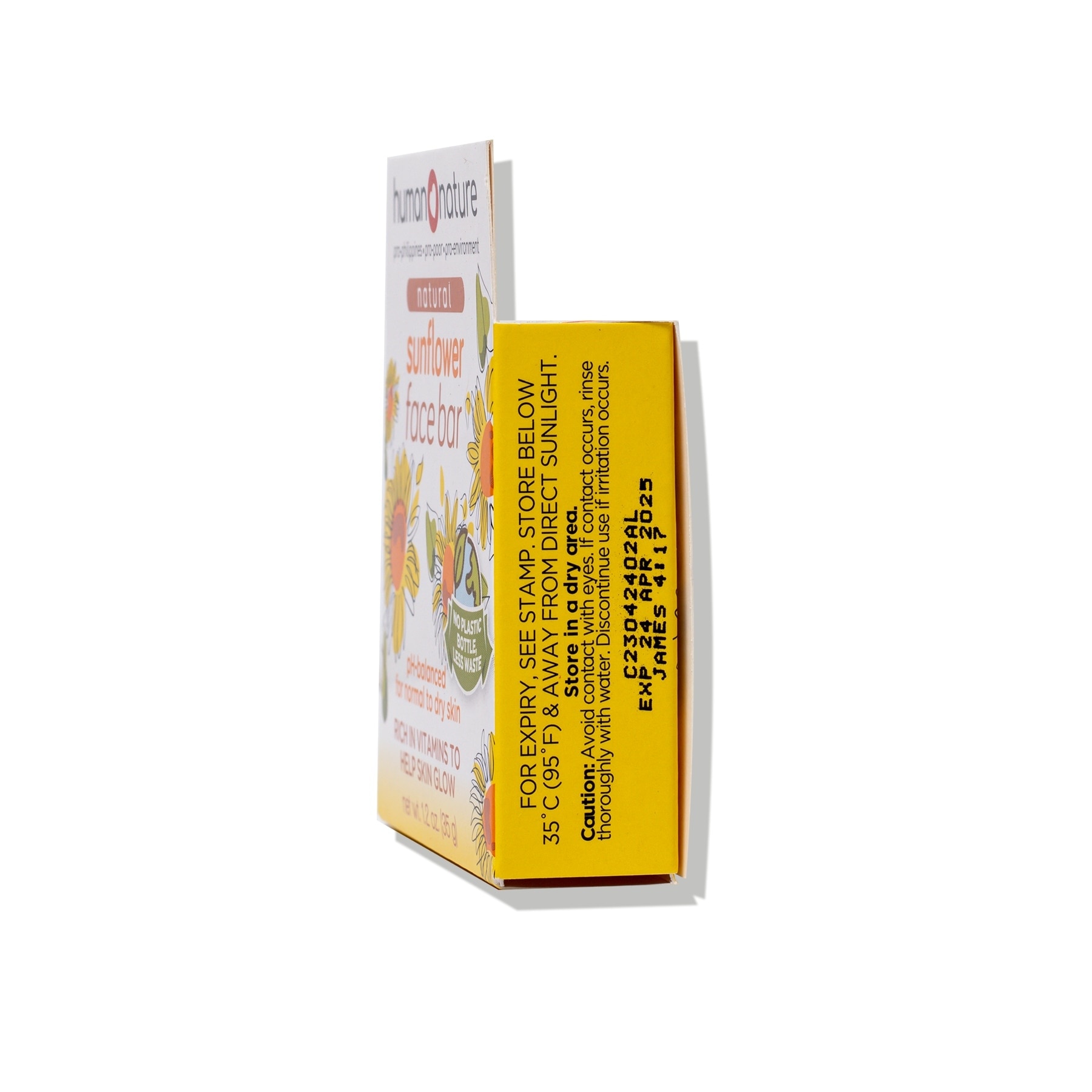 Human Nature 35G Natural Sunflower Face Bar