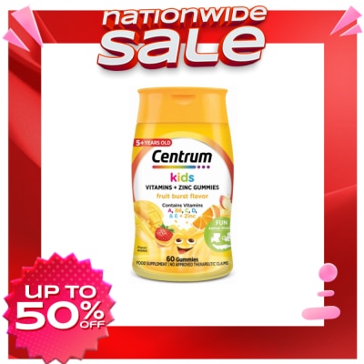 CENTRUM CENTRUM KIDS FRTBURST GUM X 60BOT