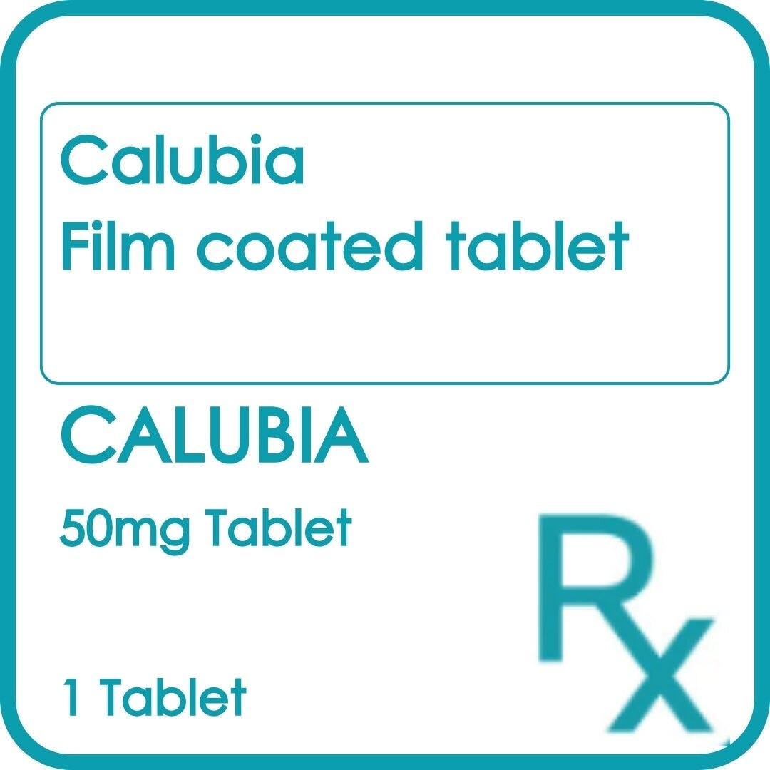 CALUBIA Film-Coated Tab 50mg Sold Per Piece [PRESCRIPTION REQUIRED]