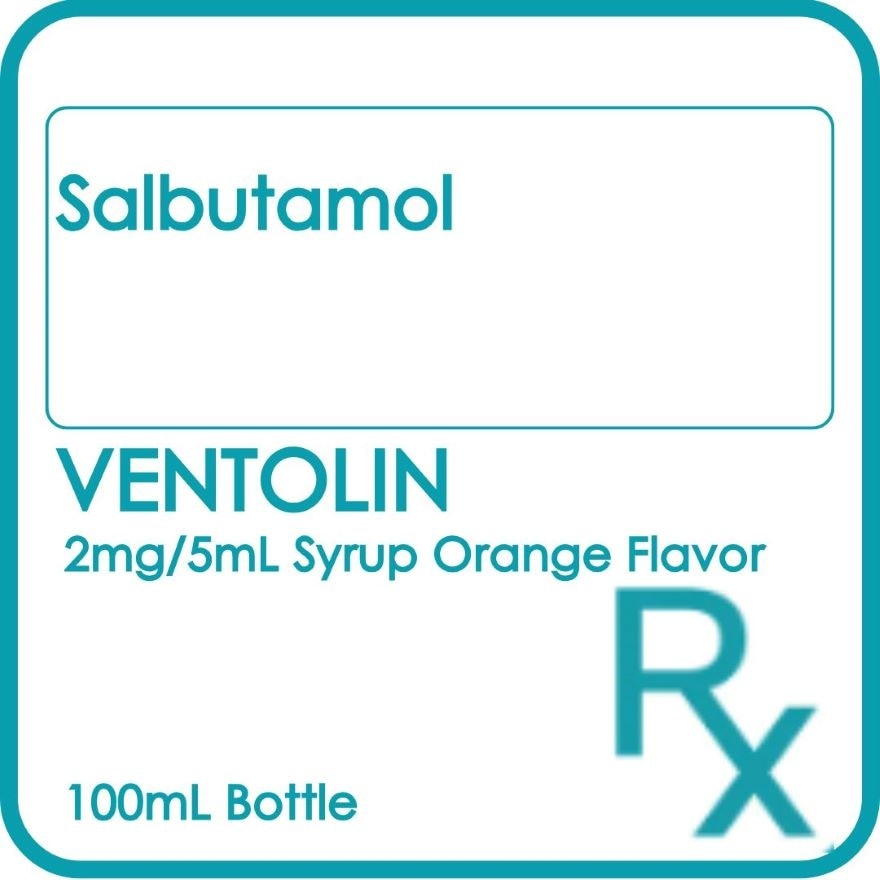 VENTOLIN 2mg/5ml Syrup Orange Flavor 100ml [PRESCRIPTION REQUIRED]