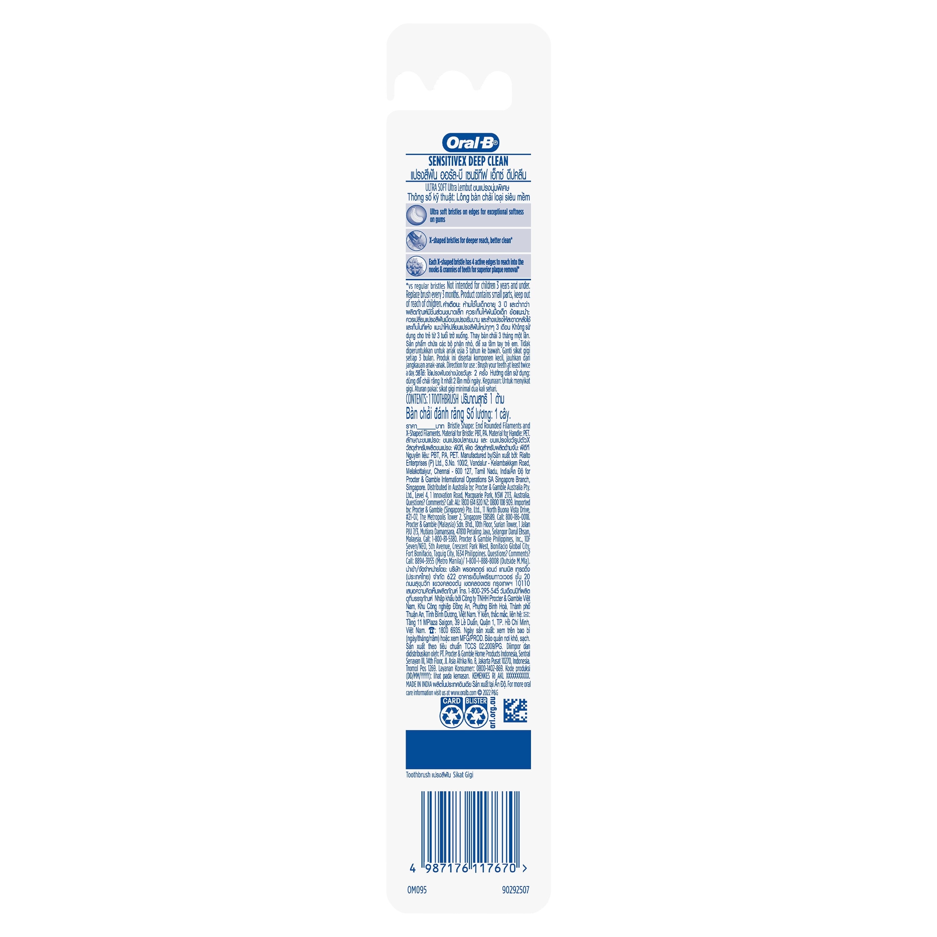 Oral-B SensitiveX Deep Clean Toothbrush