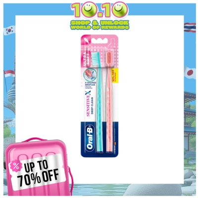 ORAL B Oral-B SensitiveX Deep Clean Toothbrush 2s