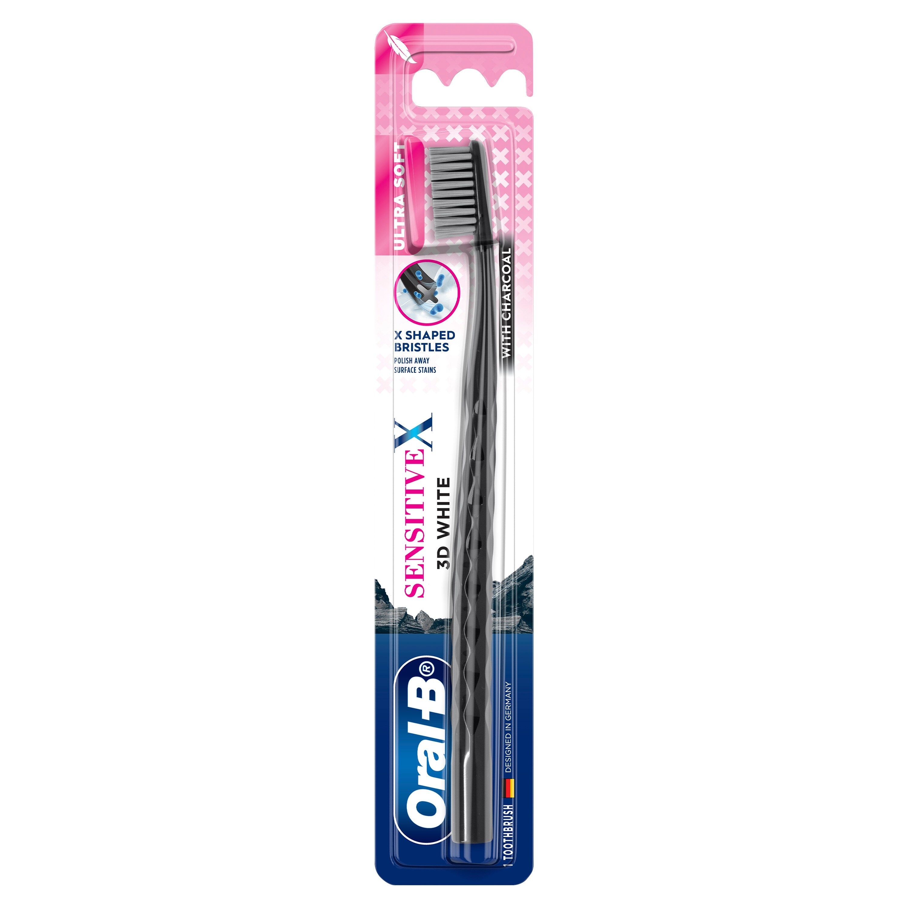 Oral-B SensitiveX 3D White Charcoal Toothbrush