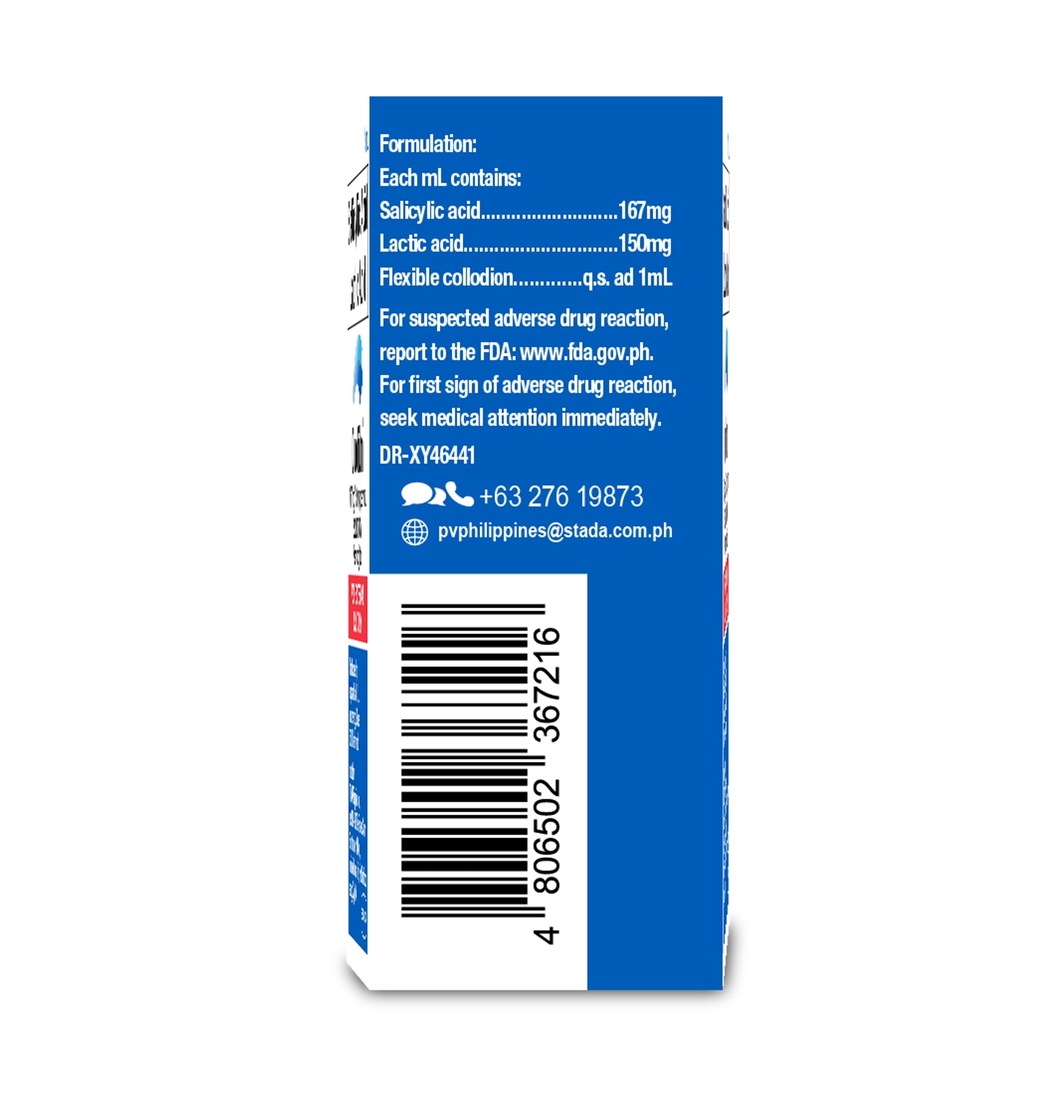 Salicylic Acid + Lactic Acid Solution 167mg/150mg 15ml