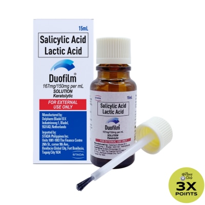 DUOFILM Salicylic Acid + Lactic Acid Solution 167mg/150mg 15ml