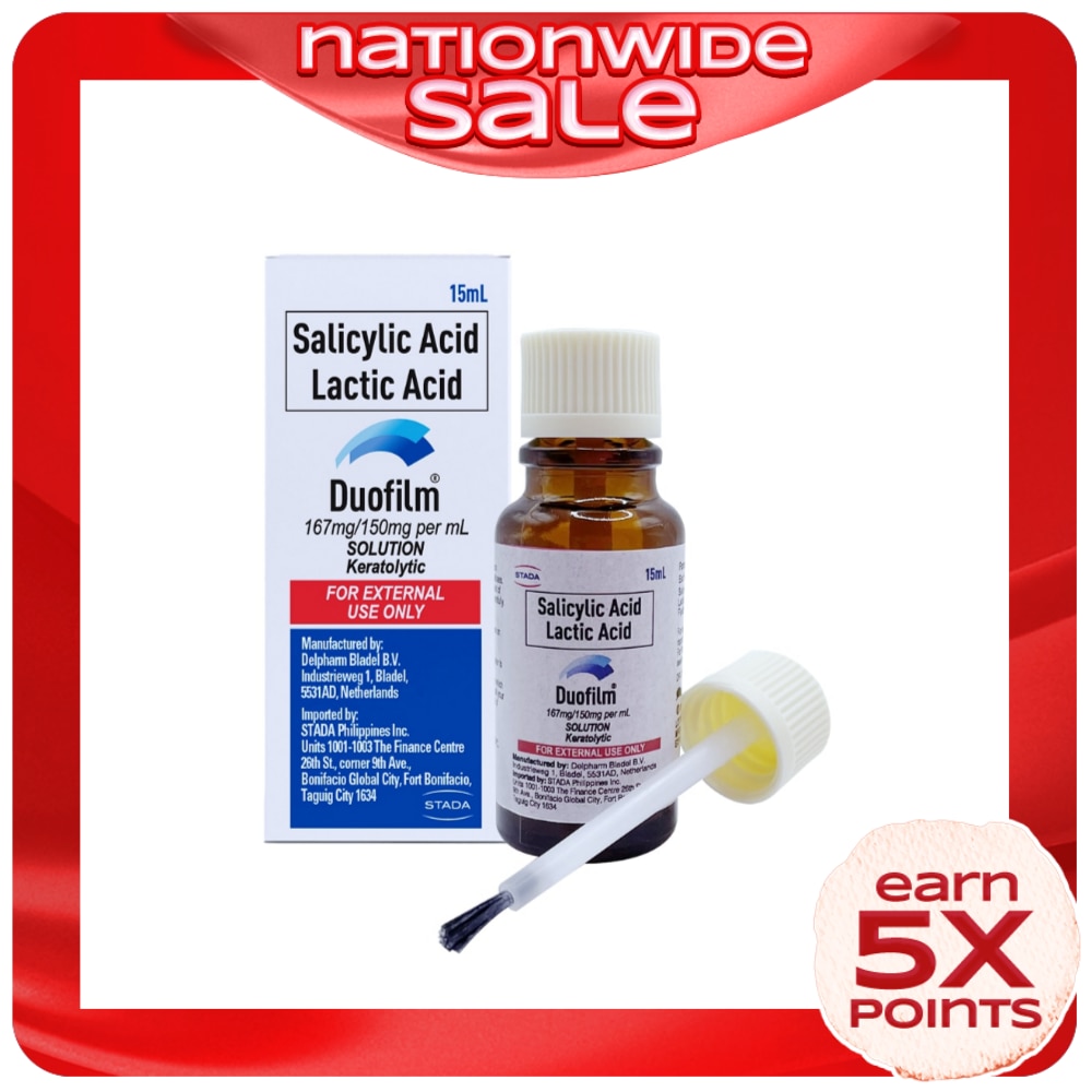 Salicylic Acid + Lactic Acid Solution 167mg/150mg 15ml