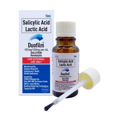 DUOFILM Salicylic Acid + Lactic Acid Solution 167mg/150mg 15ml