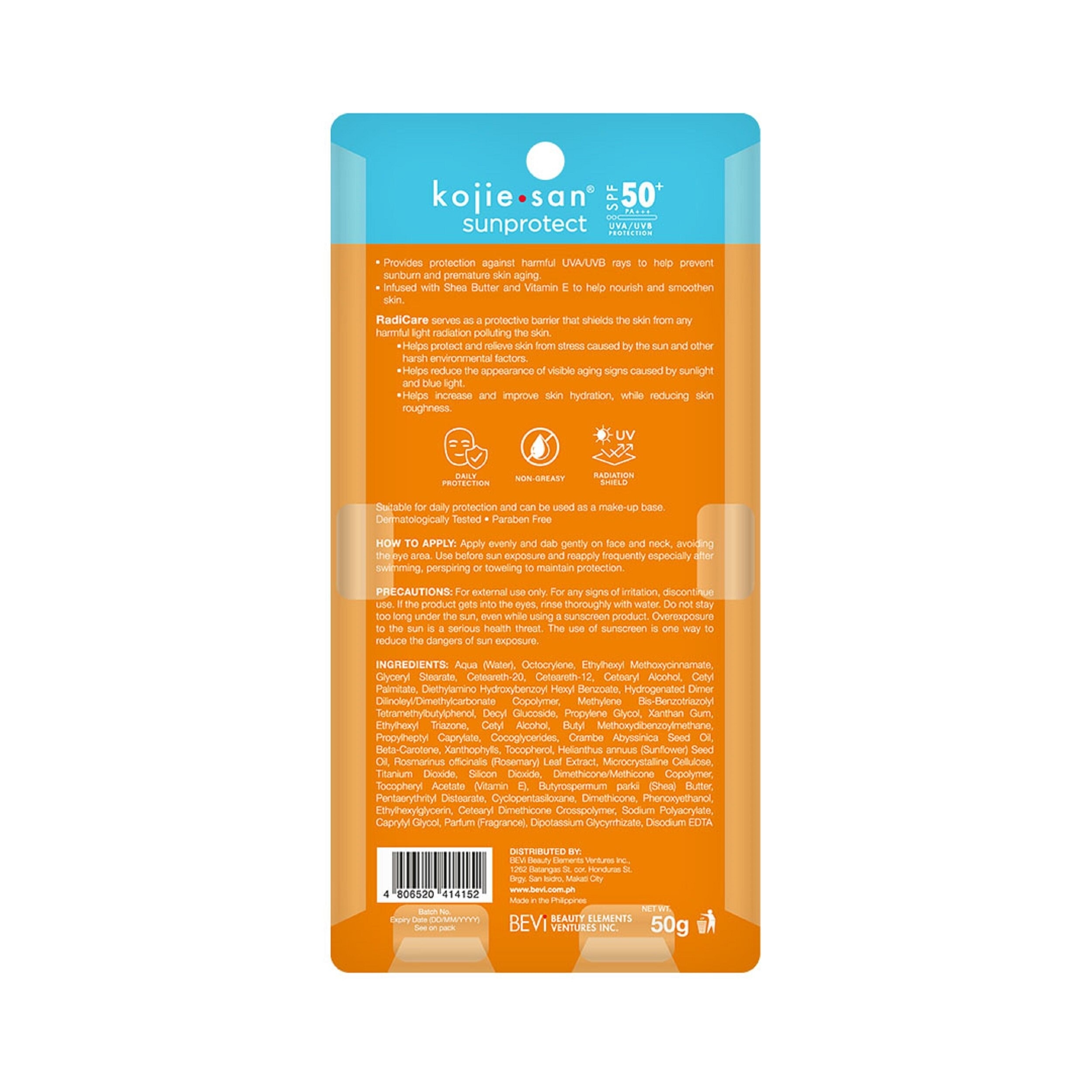 SunProtect SPF50+ PA+++ Face 50g