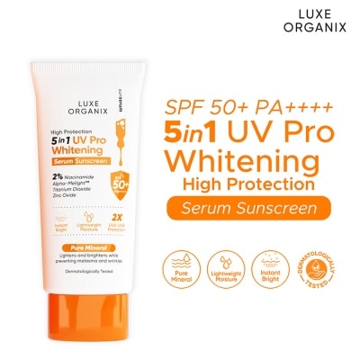 LUXE ORGANIX Luxe Organix 5in1 UV Pro Whitening Serum Sunscreen SPF 50 PA+++ 40mL