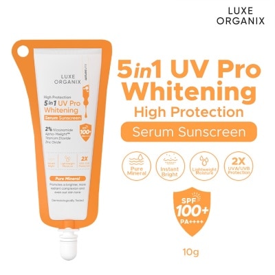 LUXE ORGANIX LUXE ORGANIX 5in1 UV Pro Whitening Serum Sunscreen SPF 100 PA+++ 10ml