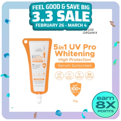LUXE ORGANIX LUXE ORGANIX 5in1 UV Pro Whitening Serum Sunscreen SPF 100 PA+++ 10ml