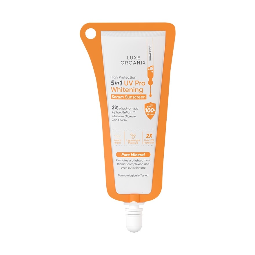 LUXE ORGANIX 5in1 UV Pro Whitening Serum Sunscreen SPF 100 PA+++ 10ml