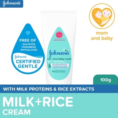 JOHNSONS BABY JOHNSONS BABY Milk + Rice Baby Cream Face & Body 100g