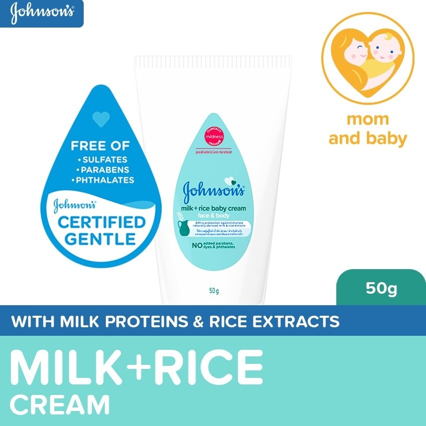 JOHNSONS BABY Milk + Rice Baby Cream Face & Body 50g