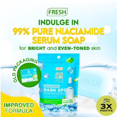 FRESH FRESH Skinlab Jeju Aloe Ice Niacinamide Dark Spot Serum Face & Body Soap 100g