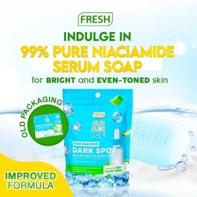 FRESH FRESH Skinlab Jeju Aloe Ice Niacinamide Dark Spot Serum Face & Body Soap 100g