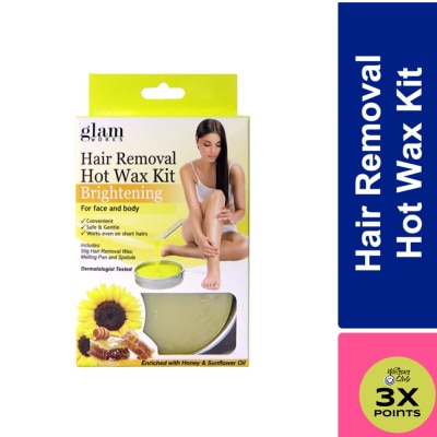 GLAMWORKS Hot Wax Kit Honey & Sunflower Oil 50g