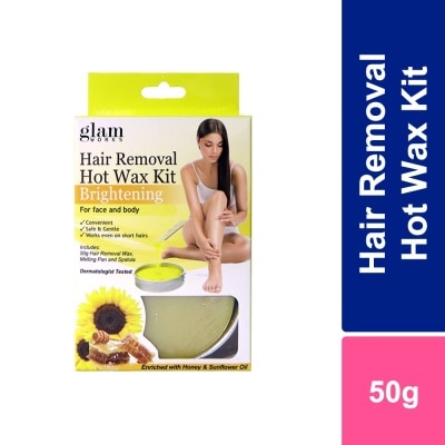 GLAMWORKS Hot Wax Kit Honey & Sunflower Oil 50g